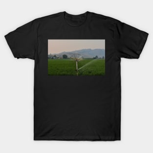 Irrigating Fields on a Summer Evening T-Shirt